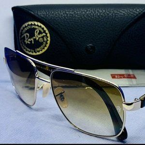 Ray Ban Sunglasses Frames RB3483 001/51 60-16 2N Gold/Tortoise Full Rim OM85